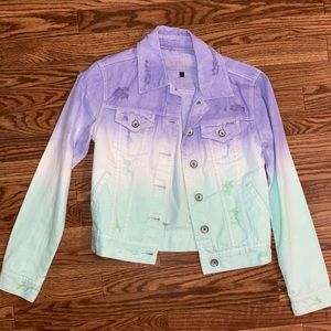 Bull Head Ombré Denim Jacket